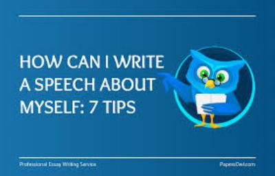 how to write a two minute speech about yourself